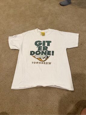 Vintage 2005 Big Dogs Git Er Done Tomorrow Graphic Tee Youth M